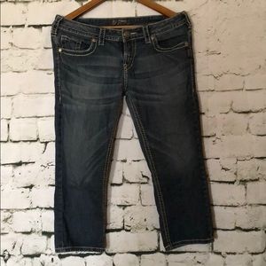 Silver size w31 capris